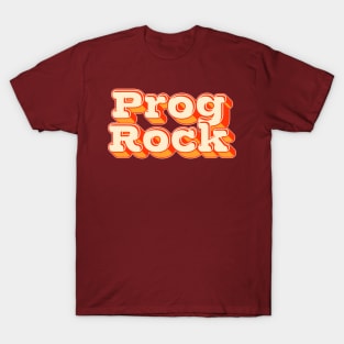 Prog Rock - Vintage Progressive Rock Typography T-Shirt